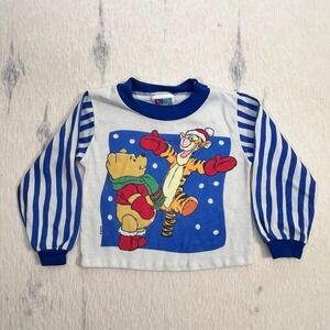 Vintage Disney Winnie the Pooh Tigger Christmas top Toddler 4T